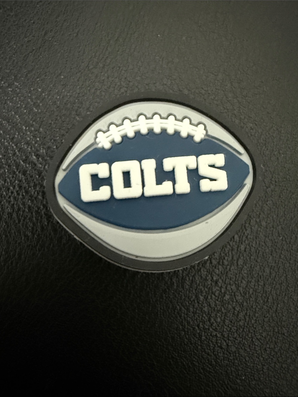 COLTS Blue Football croc charm